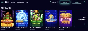 21Bit casino games.